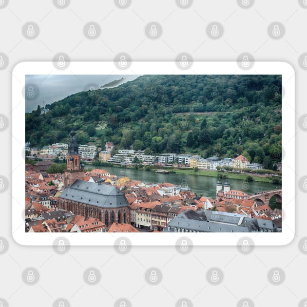 View from Heidelberg Castle Sticker by Imagery